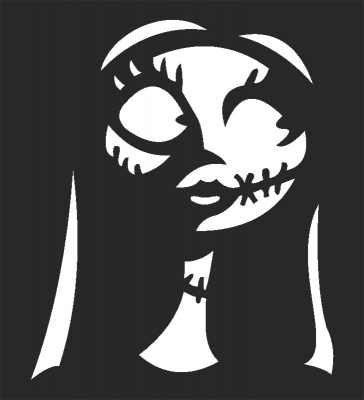 Halloween corpse bride - DXF SVG CDR Cut File, ready to cut for laser Router plasma